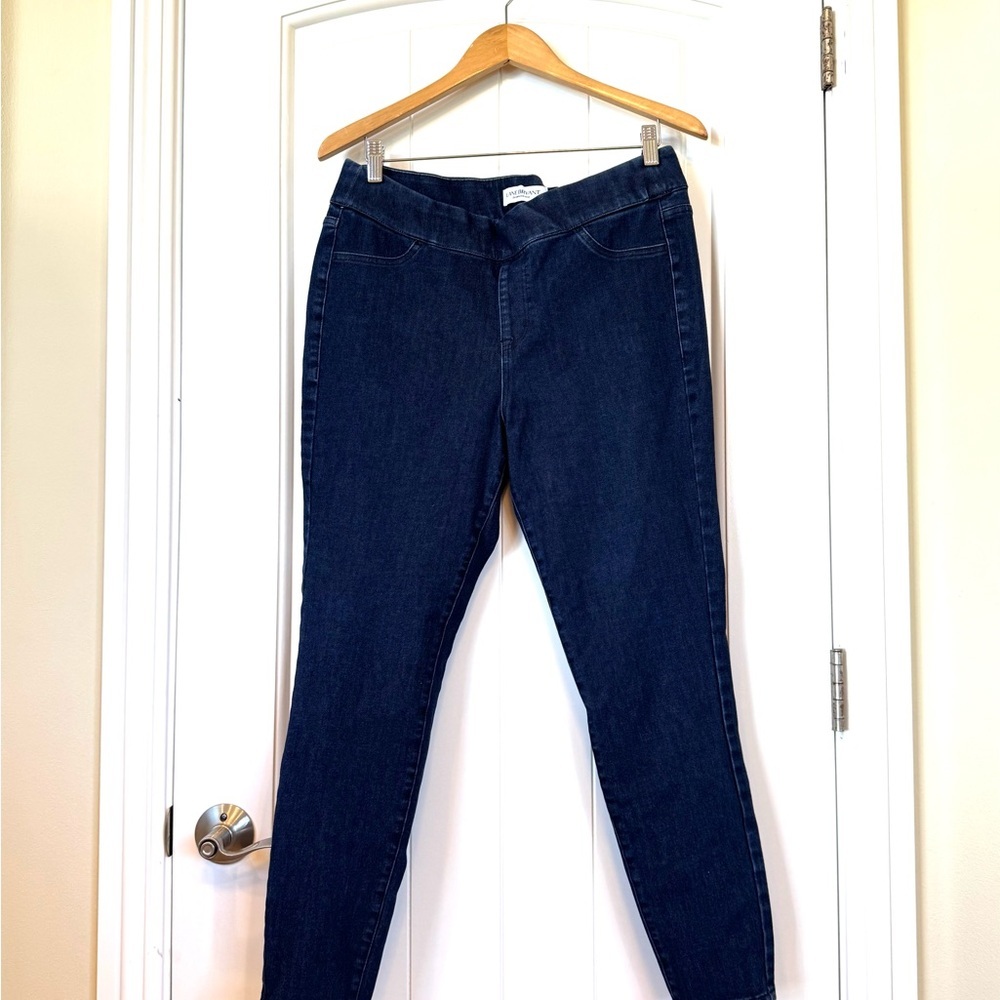 π 6/$60 Lane Bryant Size 14 Jeggings Skinny Back Pocket Medium Wash Heavy Weight - Picture 8 of 8